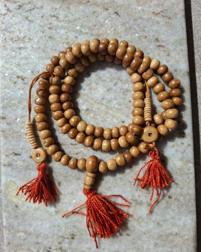 Mala de Hueso Marrón Tradicional del Himalaya