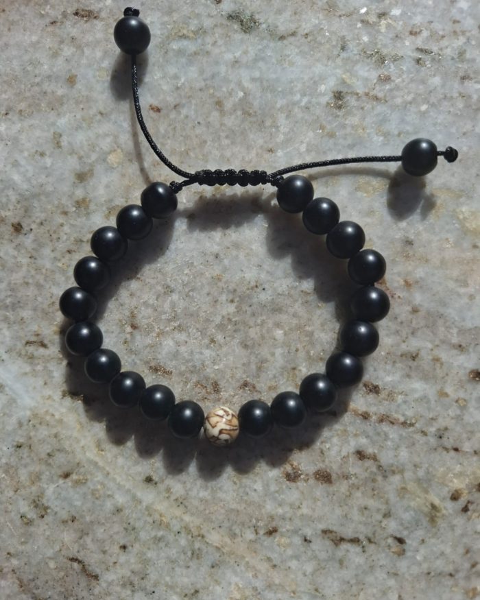 Pulsera Ajustable de Cuentas Shaligram